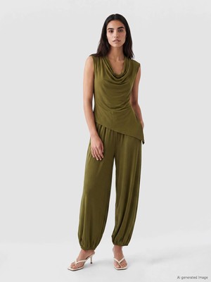 Lc Waikiki Yeni Sezon Beli Lastikli Kadın Jogger Pantolon