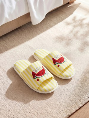 Lc Waikiki Yeni Sezon Karpuz Nakışlı Kadın Ev Terliği