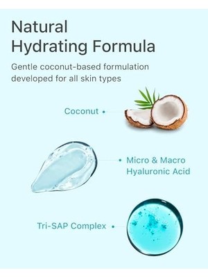 Aqua Moisture Cleansing Foam Nemlendirici Yüz Temizleme Köpüğü Hyaluronik Asit Cildinizi Derinlemesine Temizleyerek Ferahlatır 300 ml
