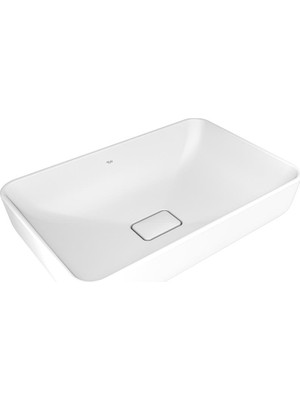 Turkuaz Zero 2.0 60X40 cm Dıkdörtgen Çanak Lavabo Mat Beyaz