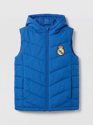 Lc Waikiki Yeni Sezon Kapüşonlu Real Madrid Baskılı Erkek Çocuk Şişme Yelek