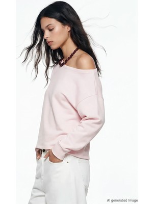 Lc Waikiki Yeni Sezon Kayık Yaka Kadın Sweatshirt