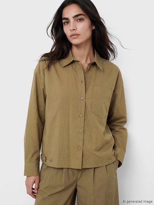 Lc Waikiki Yeni Sezon Poplin Oversize Kadın Gömlek