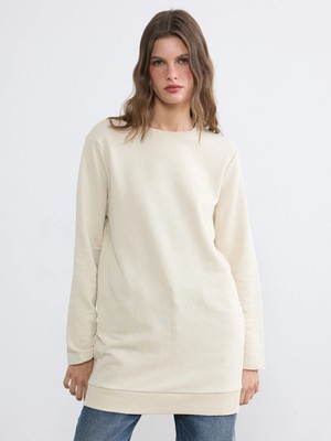 Lc Waikiki Yeni Sezon Bisiklet Yaka Kadın Sweatshirt Tunik