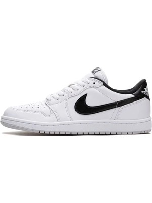 Nike Air Jordan 1 Low 85 Leather Unisex Sneaker Hakiki Deri Günlük Spor Ayakkabı Beyaz