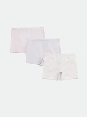 Lc Waikiki Yeni Sezon Çizgili Kız Çocuk Boxer 3'lü