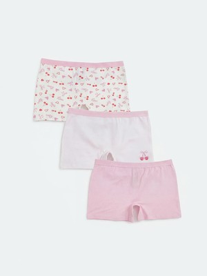 Lc Waikiki Yeni Sezon Baskılı Kız Çocuk Boxer 3'lü
