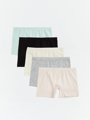 Lc Waikiki Yeni Sezon Basic Kız Çocuk 5'li Boxer