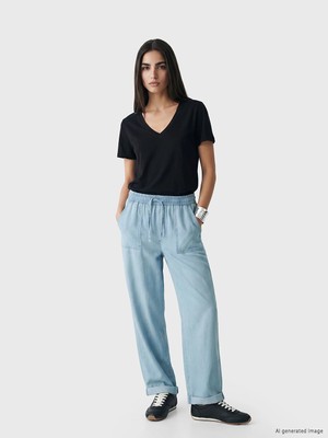 Lc Waikiki Yeni Sezon Beli Lastikli Carrot Fit Kadın Jean Pantolon