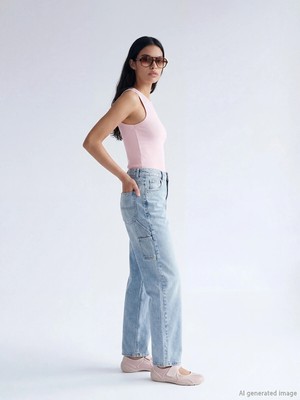 Lc Waikiki Yeni Sezon Baggy Fit Kadın Jean Pantolon