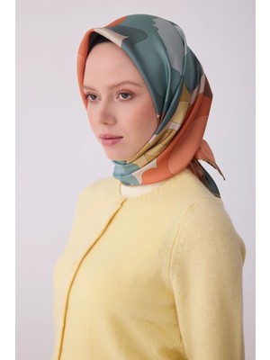 Belli Twill Ipek Desenli Eşarp 4306D