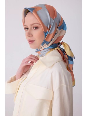 Belli Twill Ipek Desenli Eşarp 4306D