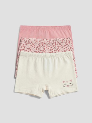 Lc Waikiki Yeni Sezon Baskılı Kız Çocuk Boxer 3'lü