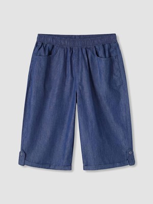 Lc Waikiki Yeni Sezon Beli Lastikli Kadın Jean Şortolon
