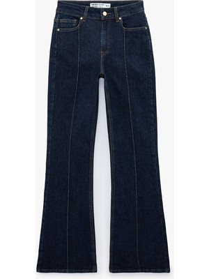 Koton Kadın Jean Pantolon 7WAL40058MD Koyu Indigo
