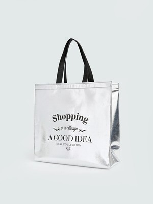 Lc Waikiki Yeni Sezon Slogan Baskılı Alışveriş Çantası