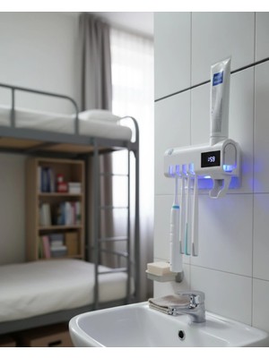 Küçük Hazine Mey Ithalat® Şarjlı Uv Diş Fırçası Sterilizasyon ve Saklama Ünitesi