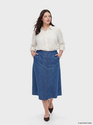 Lc Waikiki Yeni Sezon Beli Lastikli Cepli Jean Etek