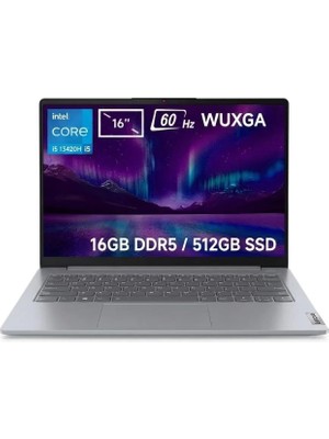 Lenovo Thinkbook 16 Intel Core I5-13420H 16GB 512GB SSD 16" IPS Panel Freedos Taşınabilir Bilgisayar 21SH00G7TX