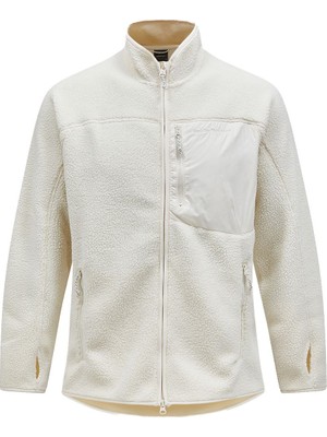 Peak Performance Pile Zip Erkek Beyaz Fleece