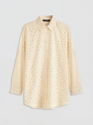 Lc Waikiki Yeni Sezon Taşlı Oversize Kadın Gömlek Tunik