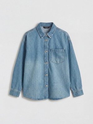 Lc Waikiki Yeni Sezon Oversize Kadın Jean Gömlek