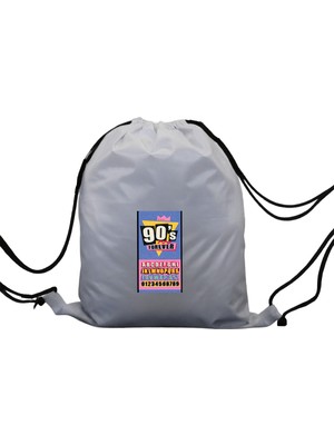Hero Tasarım 90'lar - Ipli Spor Sırt Çantası - Günlük - Okul 35*46CM One Size | INN1011
