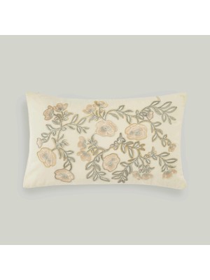 Linens Floral 30X50 cm Kırlent Kılıfı Renkli