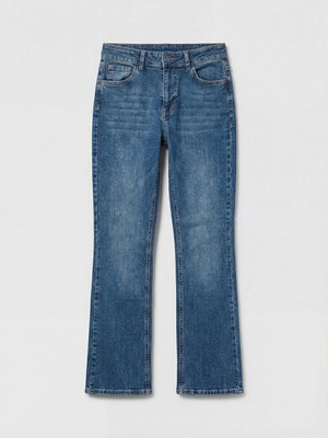 Lc Waikiki Yeni Sezon Yüksek Bel Crop Flare Kadın Jean Pantolon