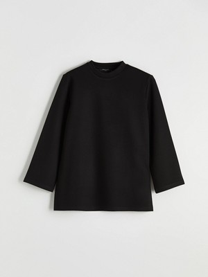 Lc Waikiki Yeni Sezon Bisiklet Yaka Soft Touch Kadın Sweatshirt Tunik