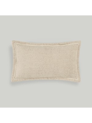Linens Flange 30X50 cm Kırlent Kılıfı Bej