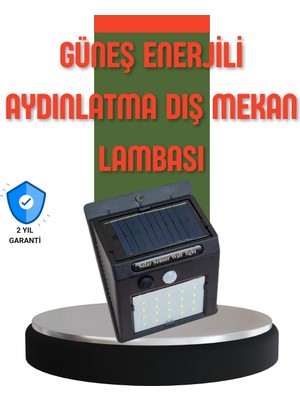 Epilons Hareket Sensörlü Güneş Enerjili Dış Mekan LED Lamba 100/144 LED