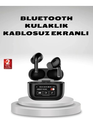 Epilons Aktif Gürültü Engelleme (Anc) Kablosuz Bluetooth Kulaklık – Dijital Ekranlı, Dokunmatik ve Uzun Pil Ömürlü