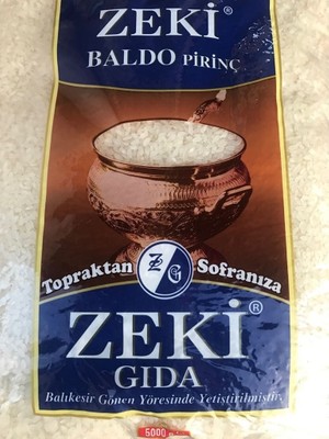 Zeki Baldo Pirinç 5 kg Katkısız ve Doğal