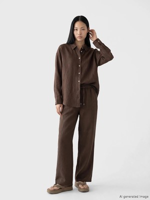 Lc Waikiki Yeni Sezon Beli Lastikli Keten Kadın Pantolon