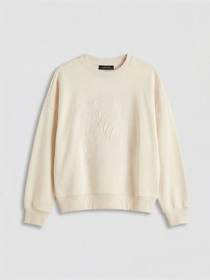 Lc Waikiki Yeni Sezon Paris Nakışlı Oversize Kadın Sweatshirt