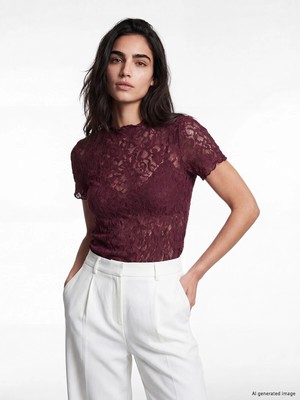 Lc Waikiki Yeni Sezon Dantelli Fırfırlı Bluz