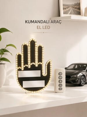 Motto Ticaret Mey Ithalat® Aracınız Için Eğlenceli ve Güvenli Iletişim: LED Jest Lambası, Uzaktan Kuman