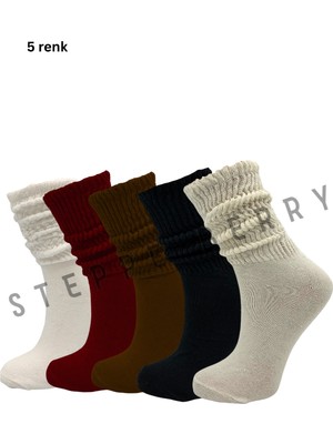 Steppe Berry 5 Çift Erkek Lüks Slouchy Çorap