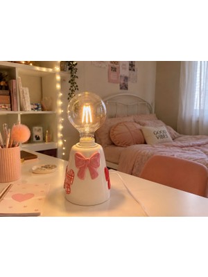 Ceres Shop Ceresshop El Yapımı Seramik Lambader – Fiyonk Detaylı Dekoratif Masa Lambası