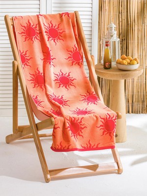 Lc Waikiki Yeni Sezon Güneş Baskılı Kadın Plaj Havlusu 70X150 cm