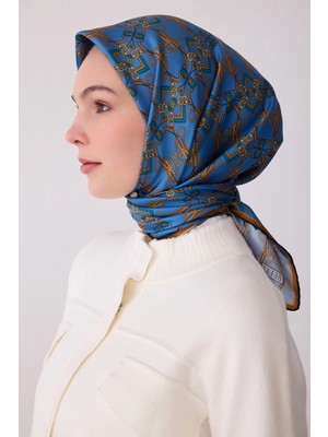 Belli Twill Ipek Desenli Eşarp 4328D
