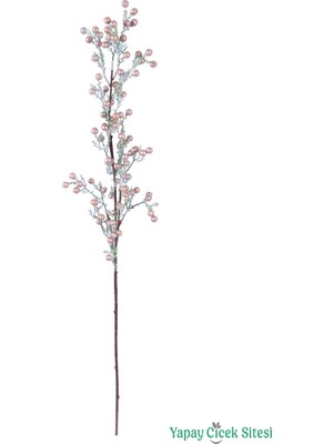 Yapay Çiçek Sitesi Yapay Kokina Dalı 80 cm Rose Gold