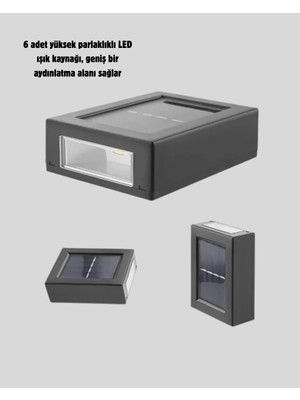 Luord - Store Güneş Enerjili 6 LED Solar Lamba – Fotoselli, Su Geçirmez ve Çevre Dostu Bahçe Işığı