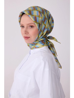 Belli Twill Ipek Desenli Eşarp 4302D