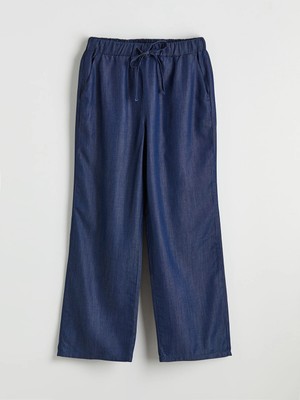 Lc Waikiki Yeni Sezon Beli Lastikli Wideleg Kadın Jean Pantolon