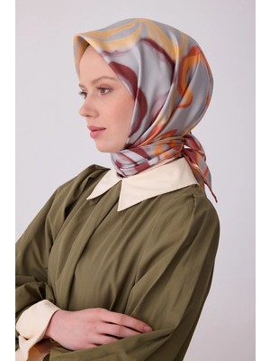 Belli Twill Ipek Desenli Eşarp 4301D