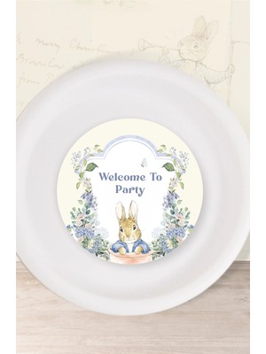 Neşeli Günlerim Peter Rabbit Tavşan Temalı Tabak Sticker (Etiket) 15'li * Yapışkanlı Kağıt