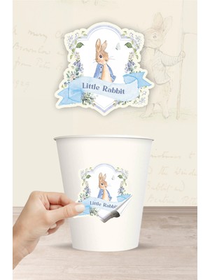 Neşeli Günlerim Peter Rabbit Tavşan Temalı Sticker (Etiket) ** Yapışkanlı Kağıt