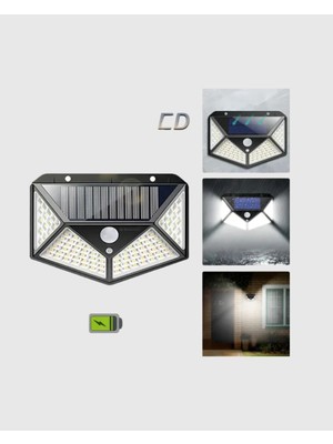 Luord - Store Solar Güçlü 100 LED Bahçe Lambası – Enerji Tasarruflu, Suya Dayanıklı ve Geniş Açılı Işık